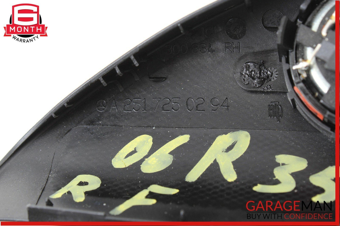 06-10 Mercedes W251 R350 Left & Right Side Door Corner Tweeter Speaker Black OEM