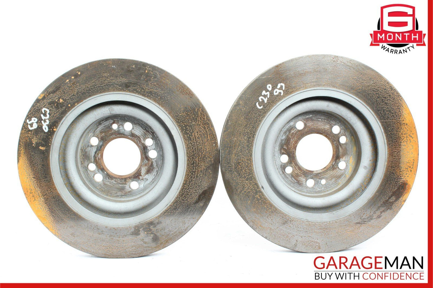 94-02 Mercedes W202 C230 SL500 Front Brake Rotors Disc Left and Right Set OEM