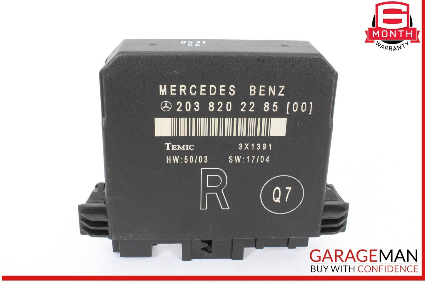 01-07 Mercedes W203 C350 Sport Rear Right Side Door Control Module 2038202285