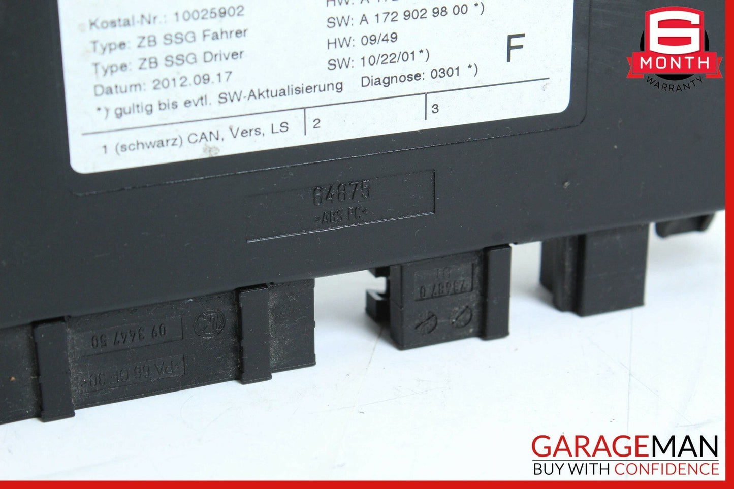 10-18 Mercedes R172 SLK250 CLS400 Front Left Seat Control Module 1729007500 OEM