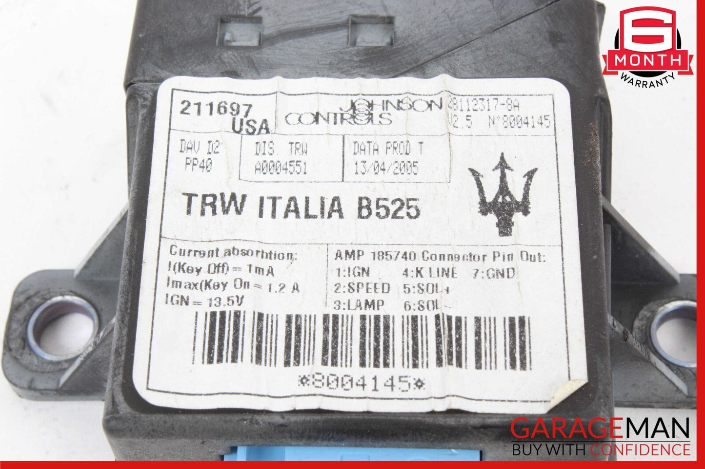 03-13 Maserati Quattroporte M139 Power Steering Chassis Control Module Unit OEM