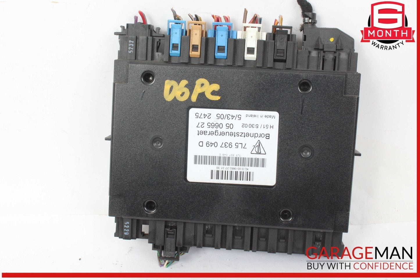 03-06 Porsche Cayenne 955 Body Control Module Unit 7L5937049D OEM