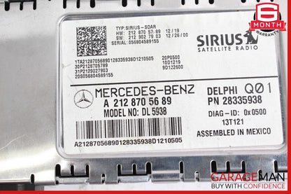 10-17 Mercedes W212 E350 E250 C300 Sirius Satellite Radio Receiver Module Unit