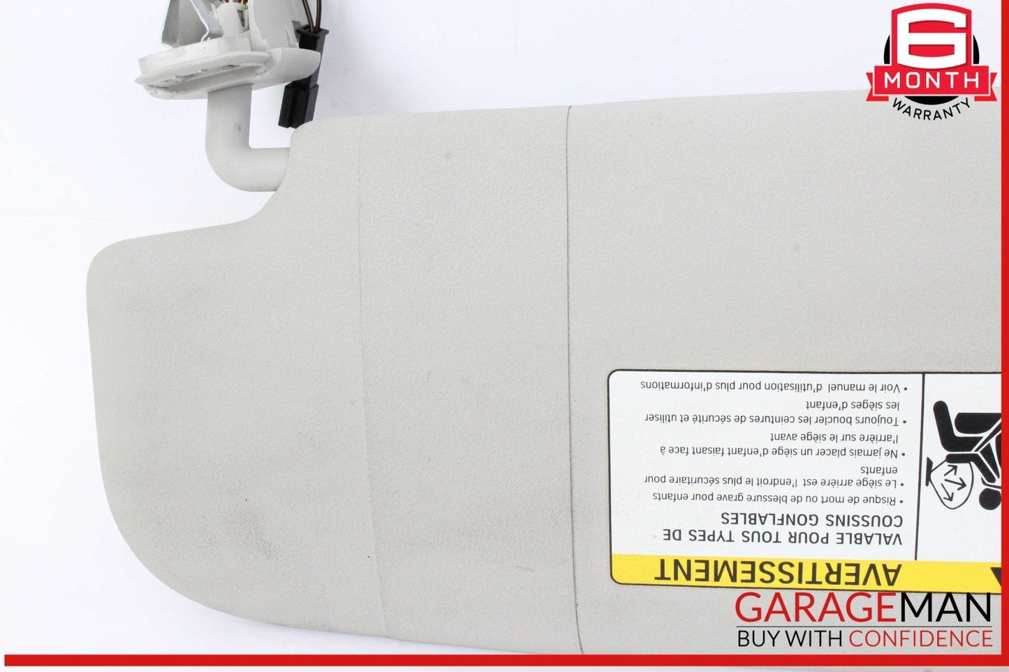 14-24 Mini Cooper Front Right Passenger Side Sunvisor Sun Visor Gray 7382108 OEM