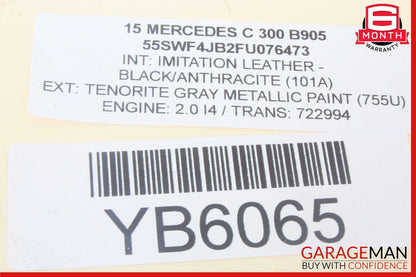 15-20 Mercedes W205 C300 GLC43 AMG Left Dash Air A/C Vent Grill Cover Trim OEM