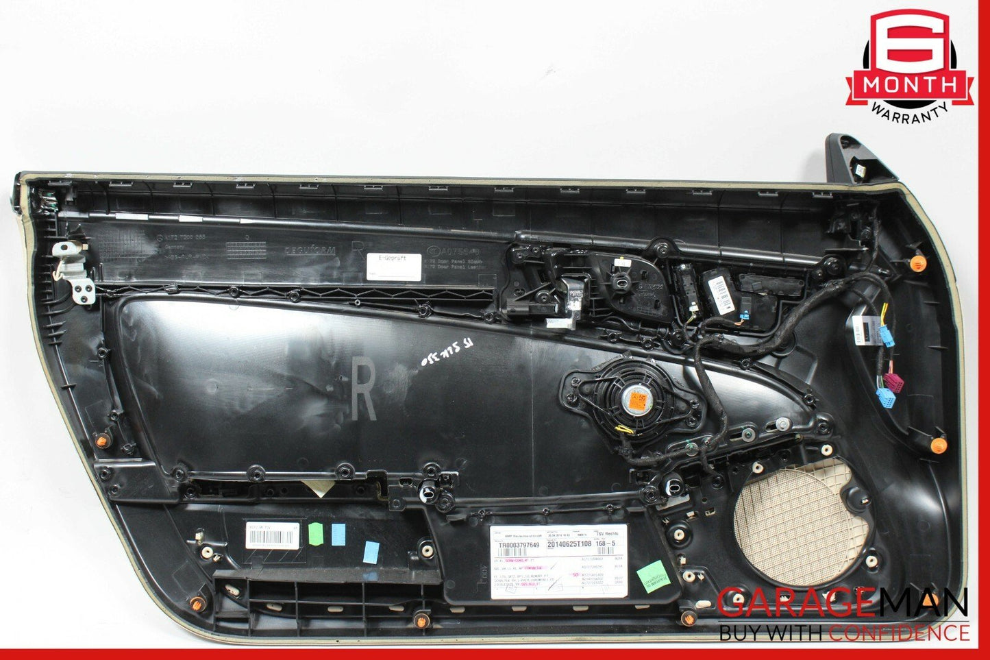 12-16 Mercedes R172 SLK350 Front Right Side Interior Door Panel Assembly Beige