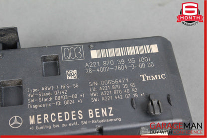 07-13 Mercedes W221 S400 CL63 AMG Trunk Release Remote Open Close Module OEM