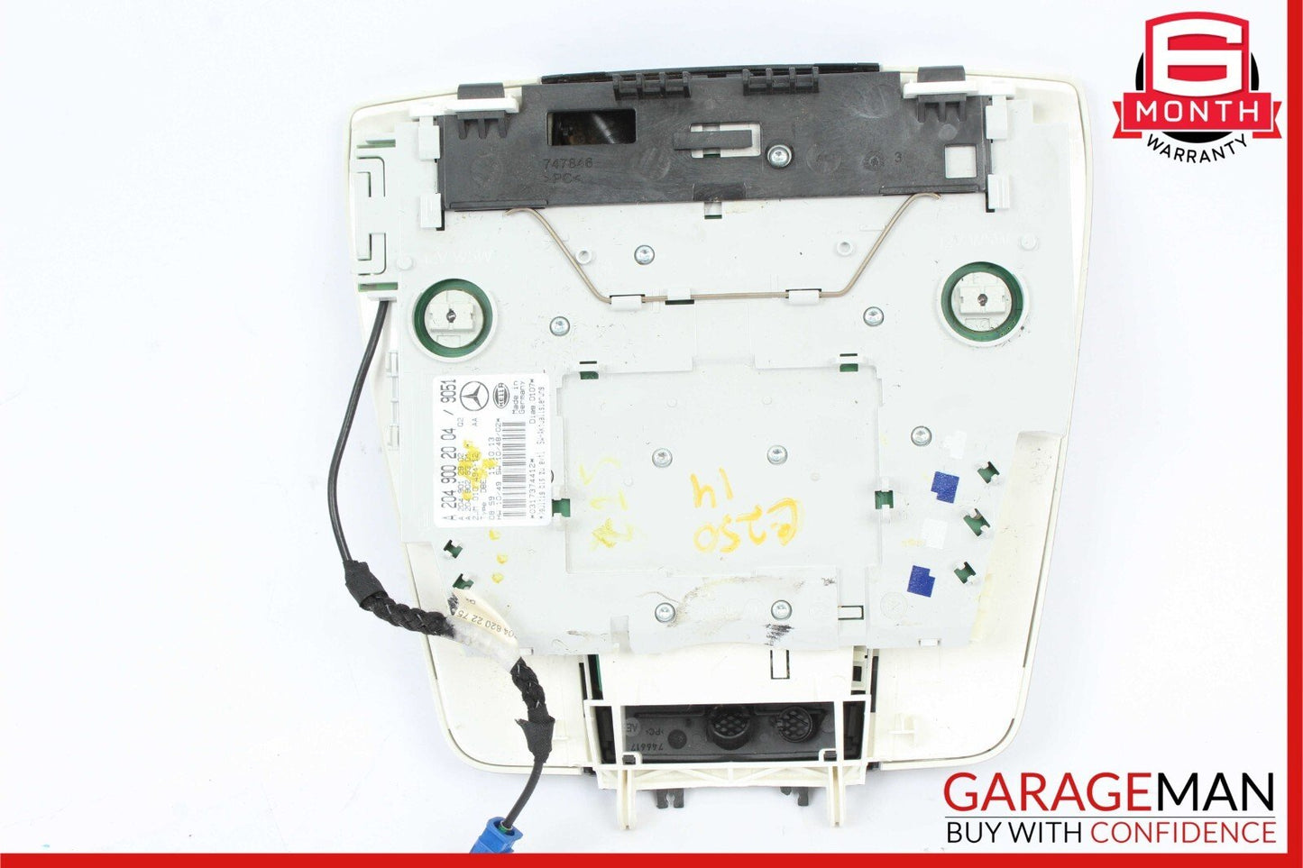 11-14 Mercedes W204 C250 C63 AMG Front Top Upper Overhead Dome Light Lamp OEM
