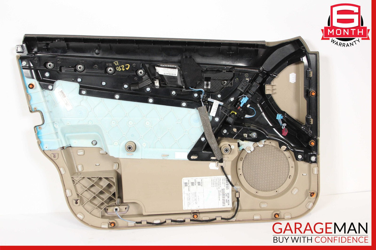 08-14 Mercedes W204 C250 C300 Front Right Side Interior Door Panel Cover Wood