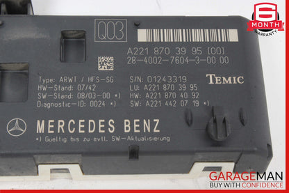 07-14 Mercedes CL600 S500 S550 CL550 Trunk Release Remote Open Close Module Unit