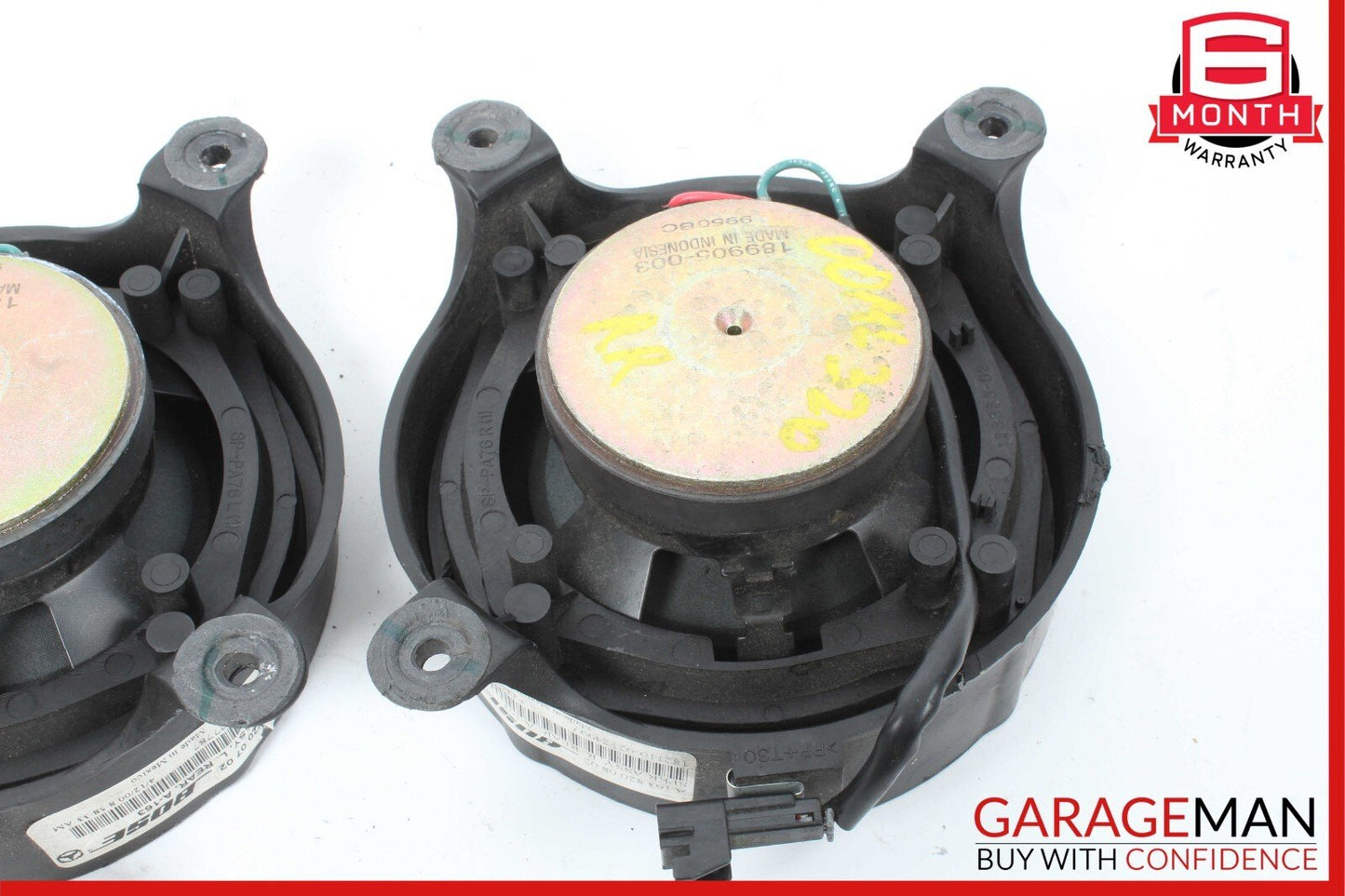 00-05 Mercedes W163 ML320 Rear Right & Left Side Door Audio Speakers Set OEM