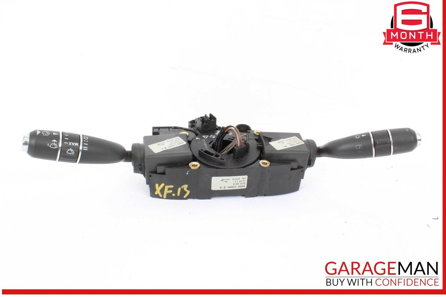 09-15 Jaguar XF Wiper Indicator Stalk w/ Squib 8W83-13N064-C OEM