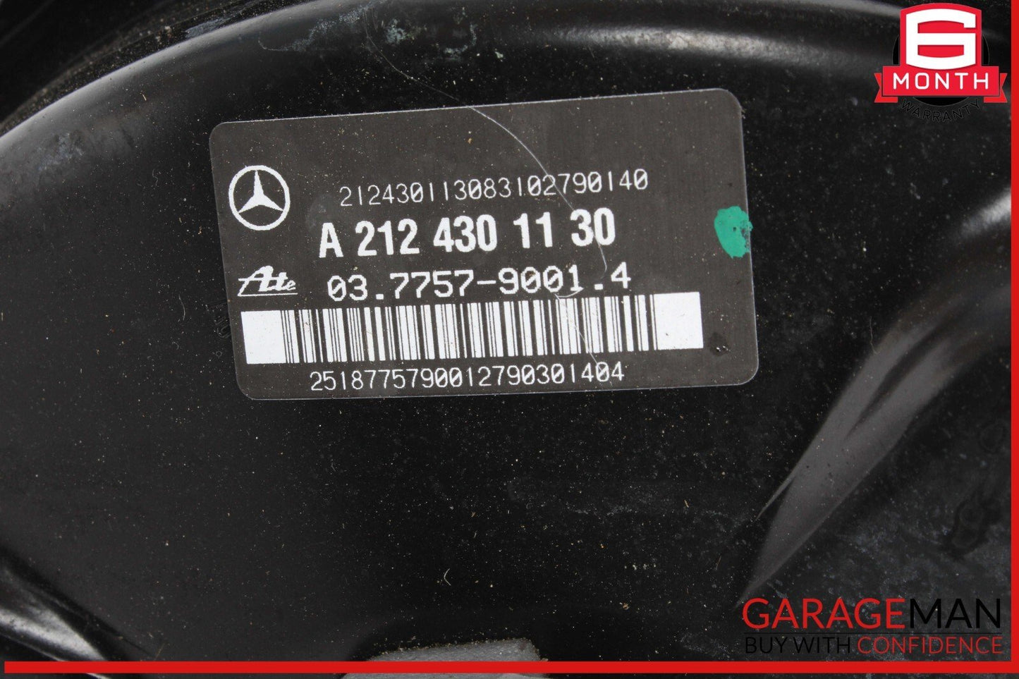 08-14 Mercedes W212 E350 Wagon Master Cylinder Power Brake Booster 2124301130
