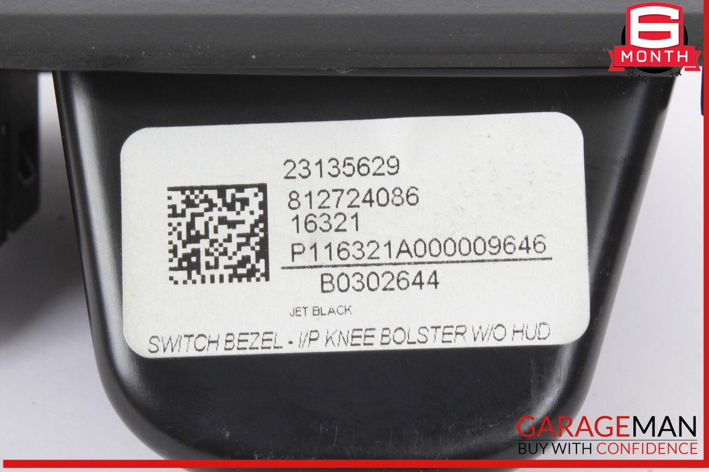 14-19 Cadillac CTS V-Sport Emergency Parking Switch Dimmer Light w/ Trim Bezel