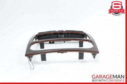 01-04 Mercedes W203 C240 Center Console Radio Hazard Light Trim Panel Bezel Wood
