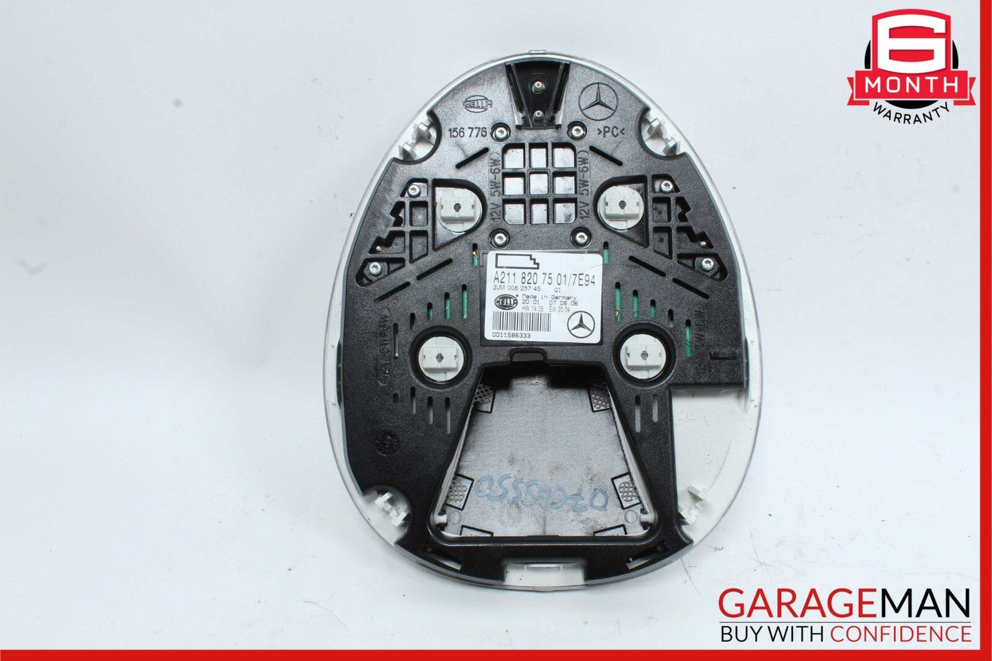 03-11 Mercedes W219 CLS550 CLS500 Rear Overhead Dome Light Gray 2118207501 OEM