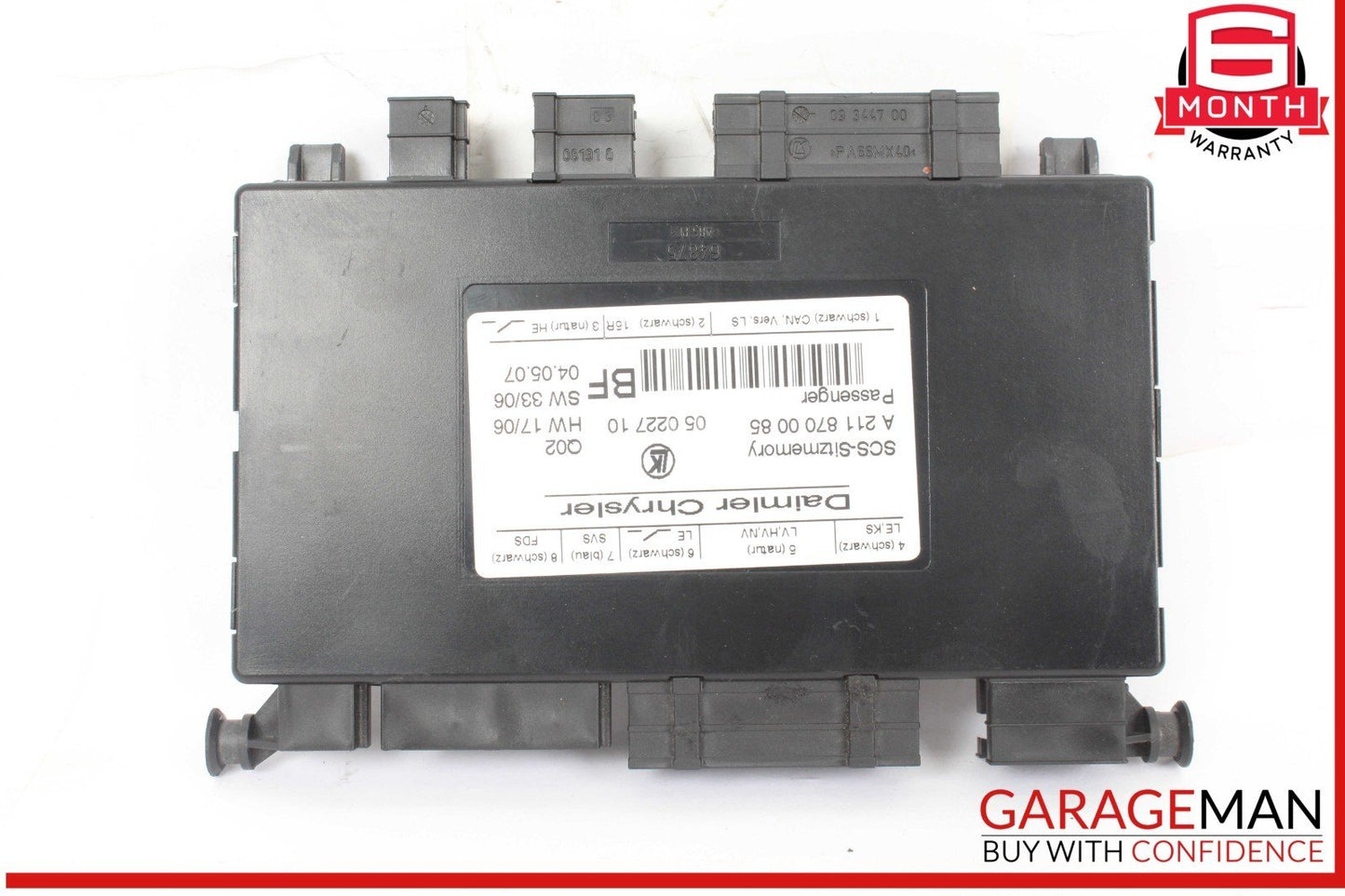 03-12 Mercedes W164 ML350 4MATIC Front Right Seat Control Module Unit OEM
