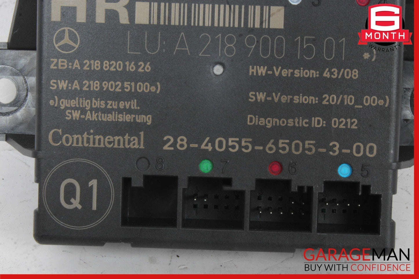 08-18 Mercedes GLK350 CLS400 E550 C250 Rear Right Side Door Control Module Unit