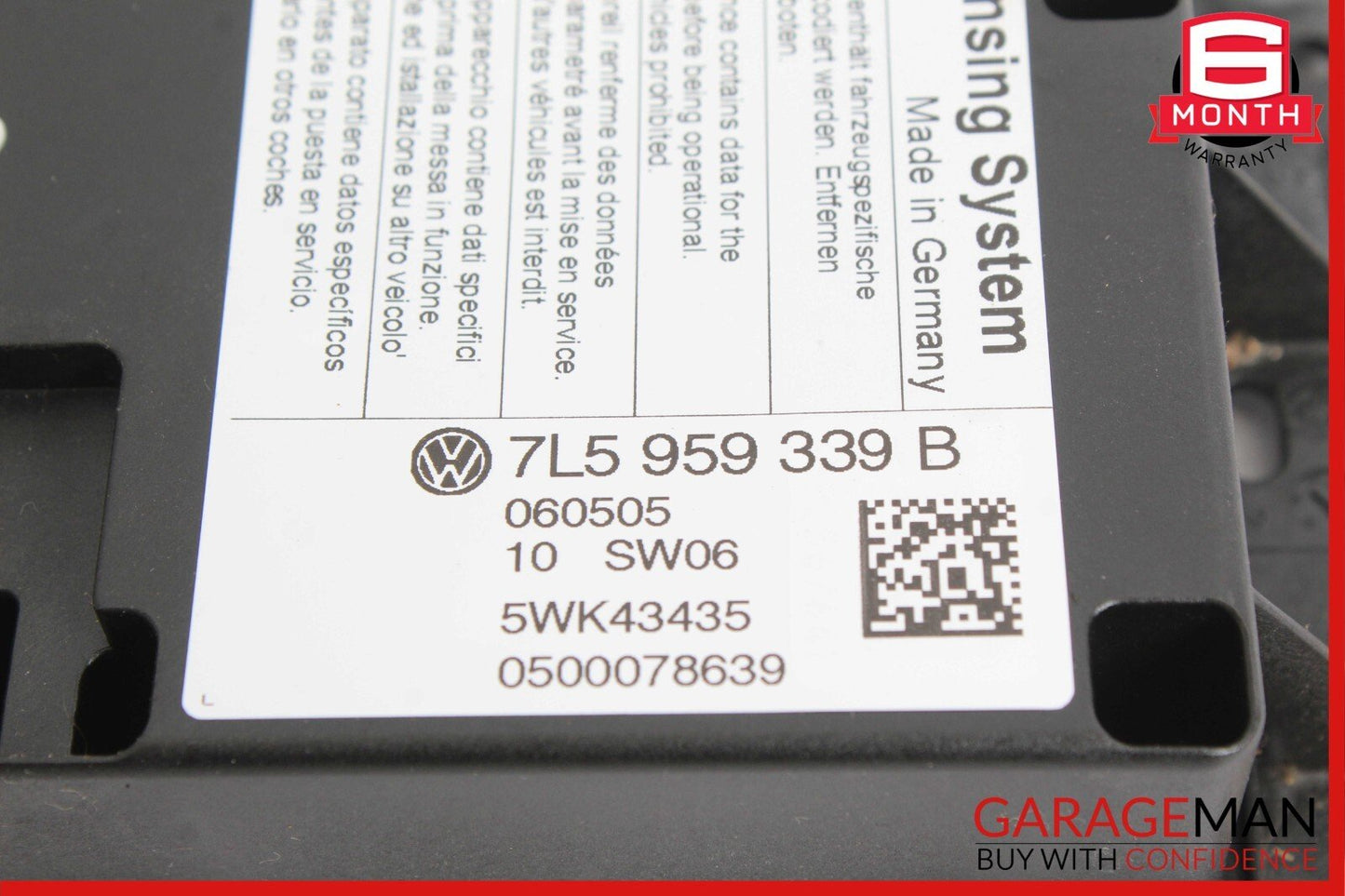 03-10 Porsche Cayenne Turbo 955 957 Weight Sensor Control Module Unit OEM