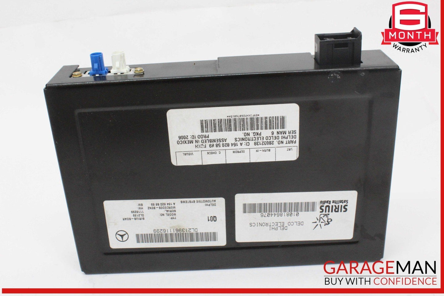 03-11 Mercedes W164 ML350 GL450 Sirius Satellite Radio Receiver 1648205889 OEM