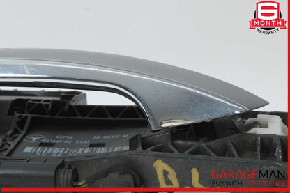 14-16 Mercedes W212 E350 E550 Rear Left Side Exterior Door Handle Keyless Go OEM