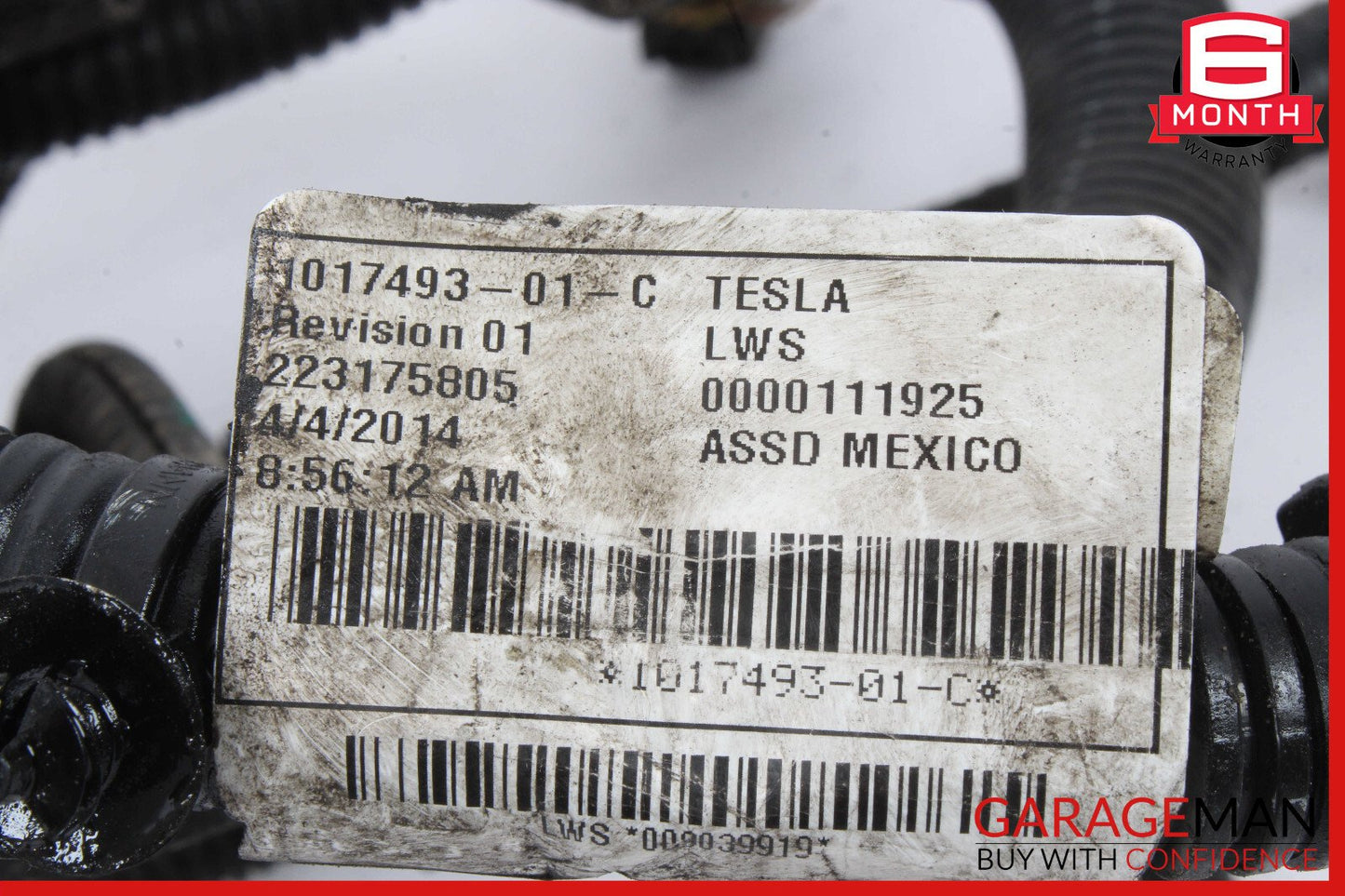 12-15 Tesla Model S Wire Wiring Harness OEM