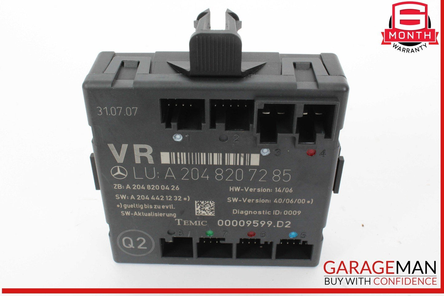 08-14 Mercedes W204 C300 C350 Front Right Side Door Control Module Unit OEM