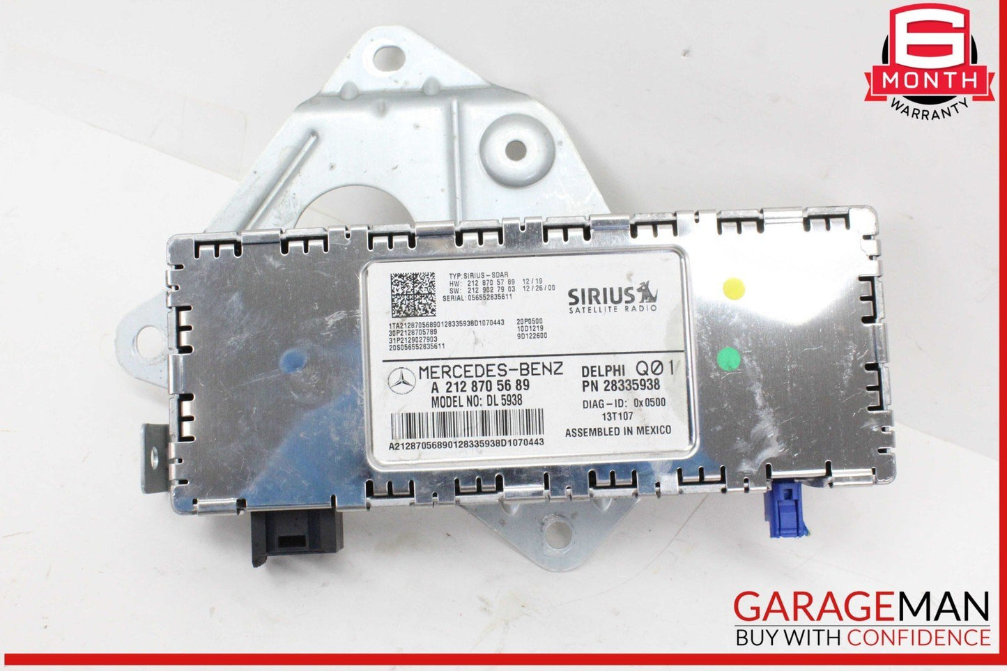 14-19 Mercedes W212 E350 Sirius Satellite Radio Receiver 2128705689 OEM