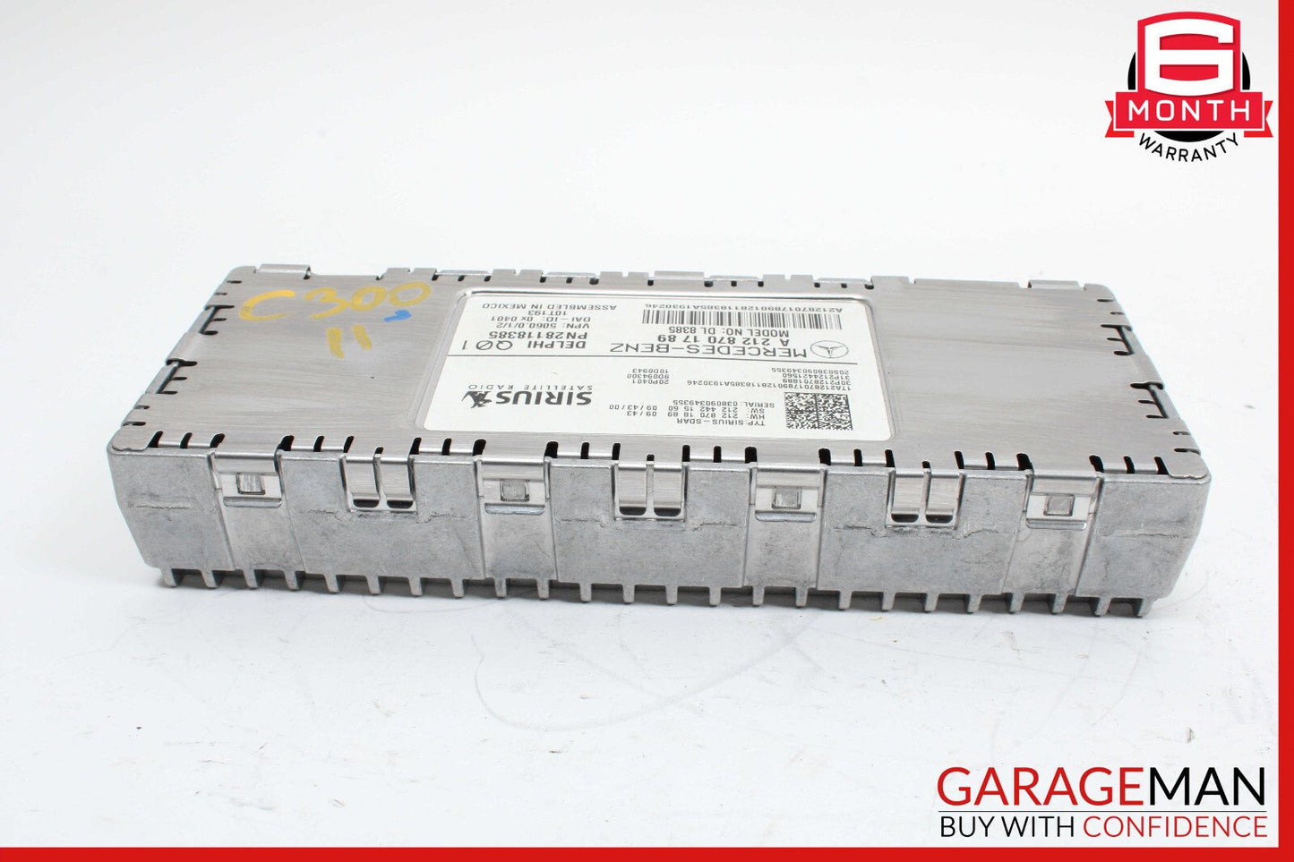 10-17 Mercedes W204 C300 E350 C250 Sirius Satellite Radio Receiver Module Unit