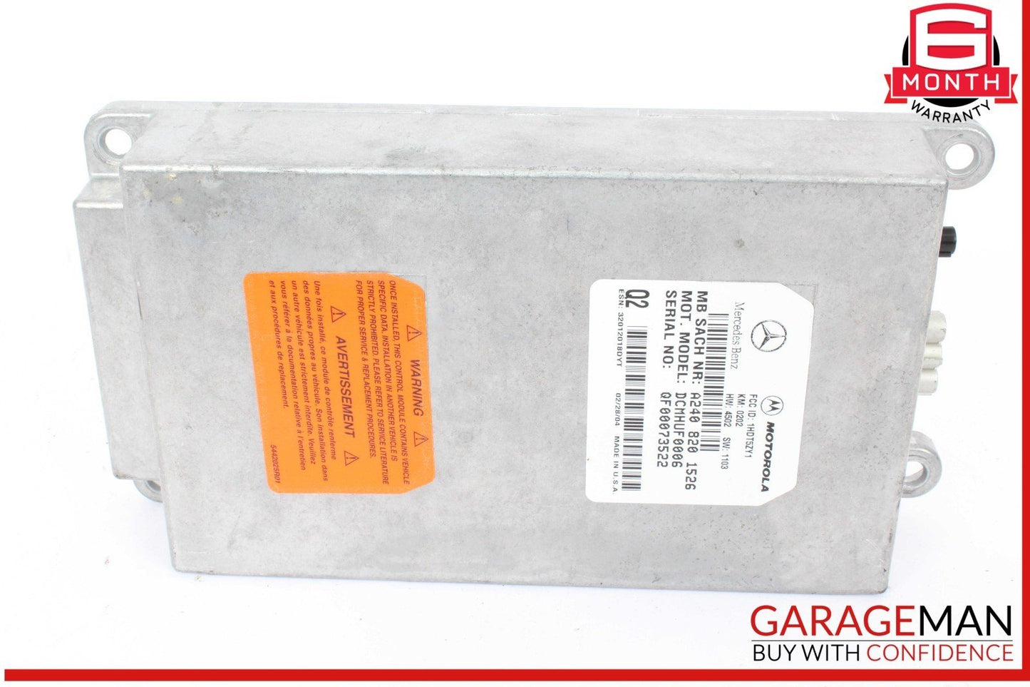 00-06 Mercedes W220 S430 Voice Command Control Module 2408201526 OEM