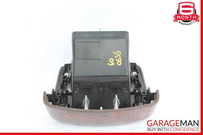 07-13 Mercedes W221 S550 S63 Rear Center Console A/C Air Vent Trim Panel Wood