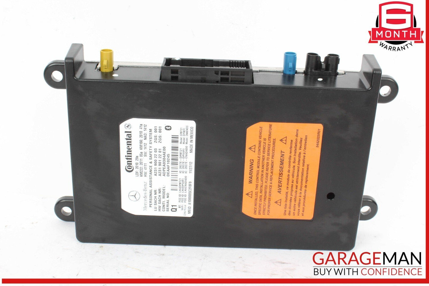 10-20 Mercedes W204 C250 GLA250 SL400 Communication Control Module Unit OEM