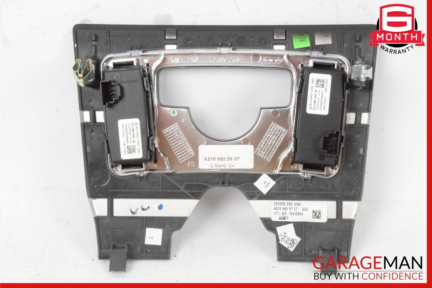 12-14 Mercedes W218 CLS500 Center Console Switch Trim Bezel Cover Wood OEM