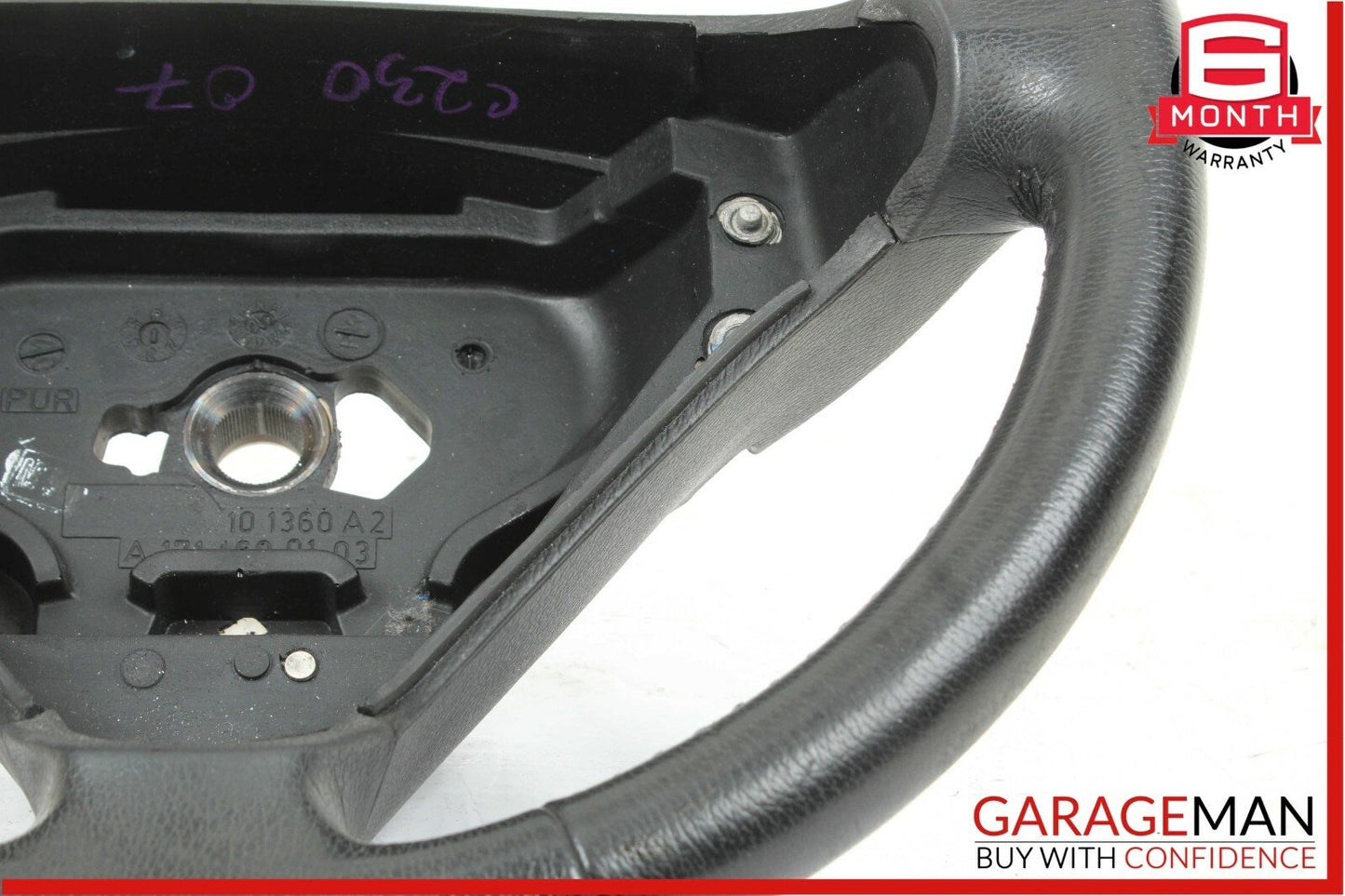 05-08 Mercedes C230 C280 SLK280 SLK350 Sport 3 Spoke Steering Wheel Black