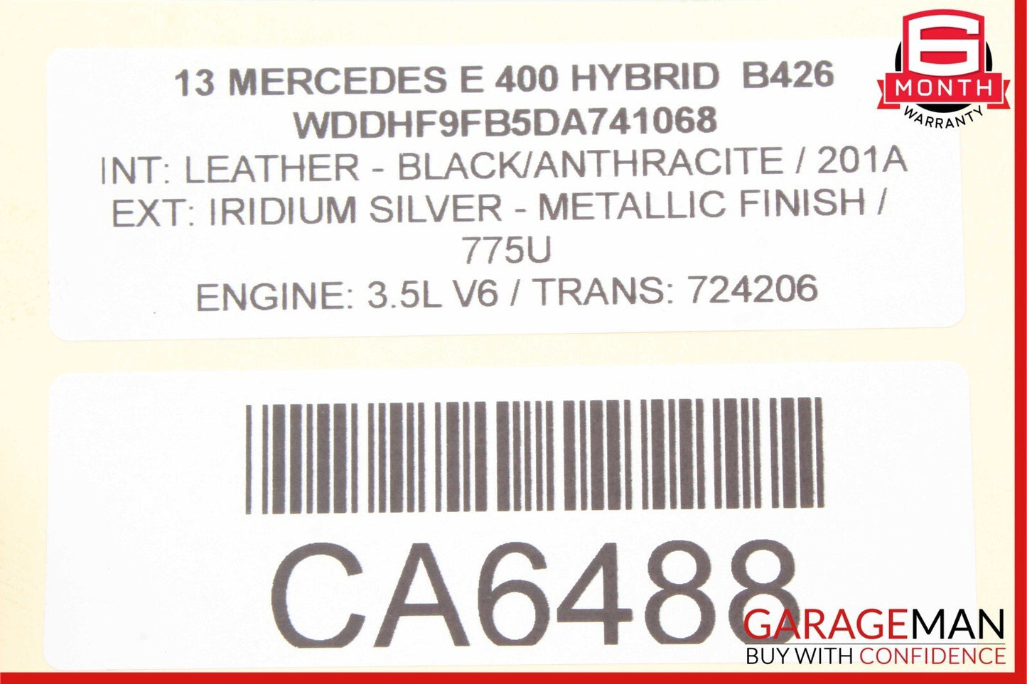 10-18 Mercedes W212 E350 E400 CLS550 Sport Rear Left Side Exhaust Muffler Tip