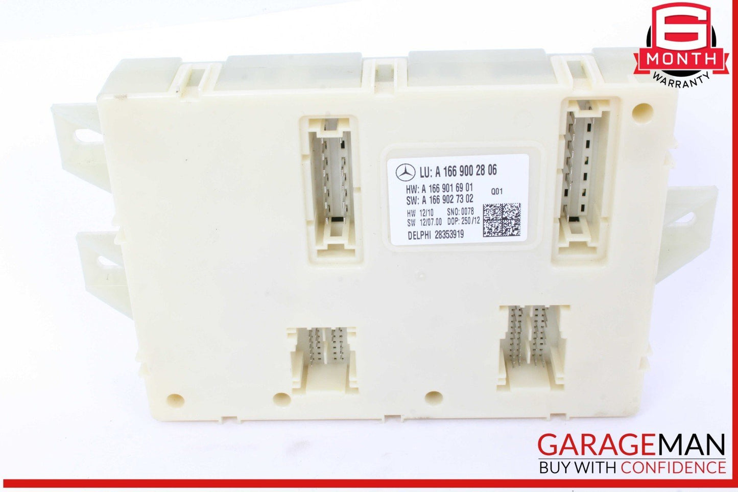 13-19 Mercedes X166 GL450 GLS550 Rear SAM Module Control Unit Signal Acquisition