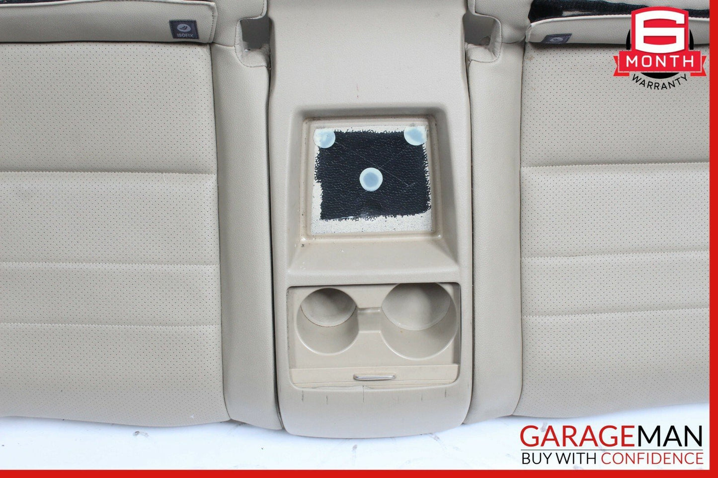 12-15 Mercedes W204 C250 Coupe Rear Seat Cushion Bottom Lower Beige OEM