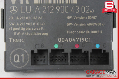 08-18 Mercedes W212 E350 C300 C350 Front Right Side Door Control Module Unit OEM