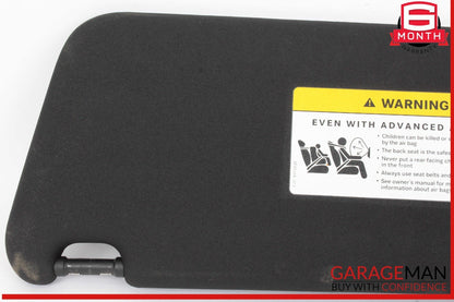 08-14 Mercedes W204 C250 C300 C350 Front Right Side Sunvisor Sun Visor Black OEM