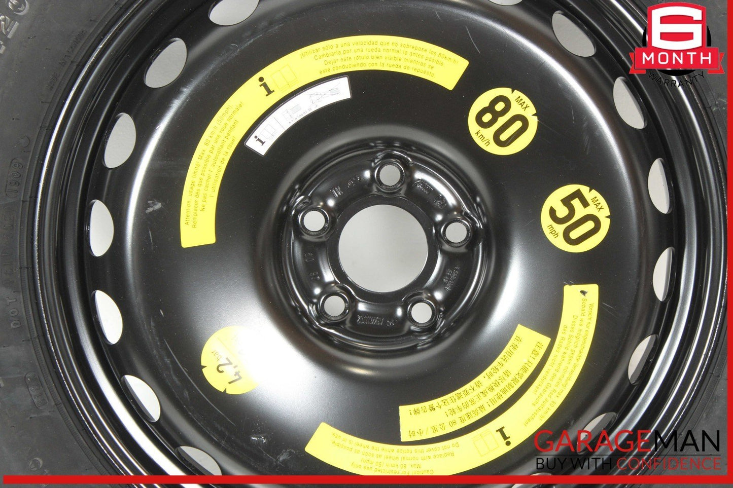 07-20 Mercedes X164 GL450 ML550 Emergency Spare Tire Wheel Donut Rim 19" 19 OEM