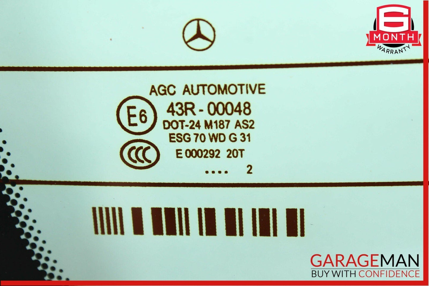 08-14 Mercedes W204 C300 Sedan Rear Windshield Wind Shield Window Glass OEM
