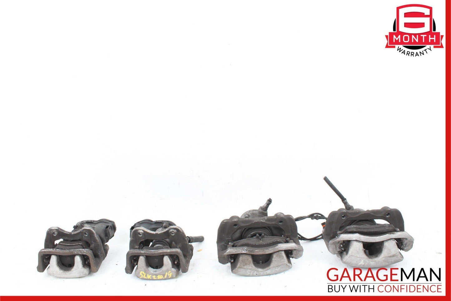 12-20 Mercedes R172 SLK250 Complete Front & Rear Brake Caliper Calipers Set OEM
