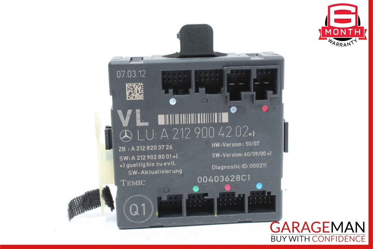 08-18 Mercedes W204 C250 C300 E400 Front Left Side Door Control Module OEM