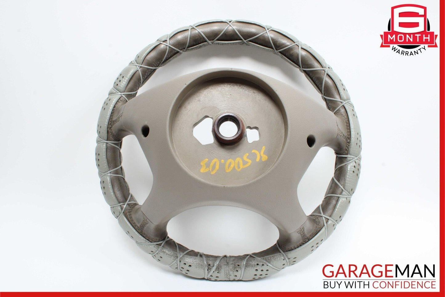 03-09 Mercedes R230 SL500 CLK350 CLK550 4 Spoke Steering Wheel Gray OEM