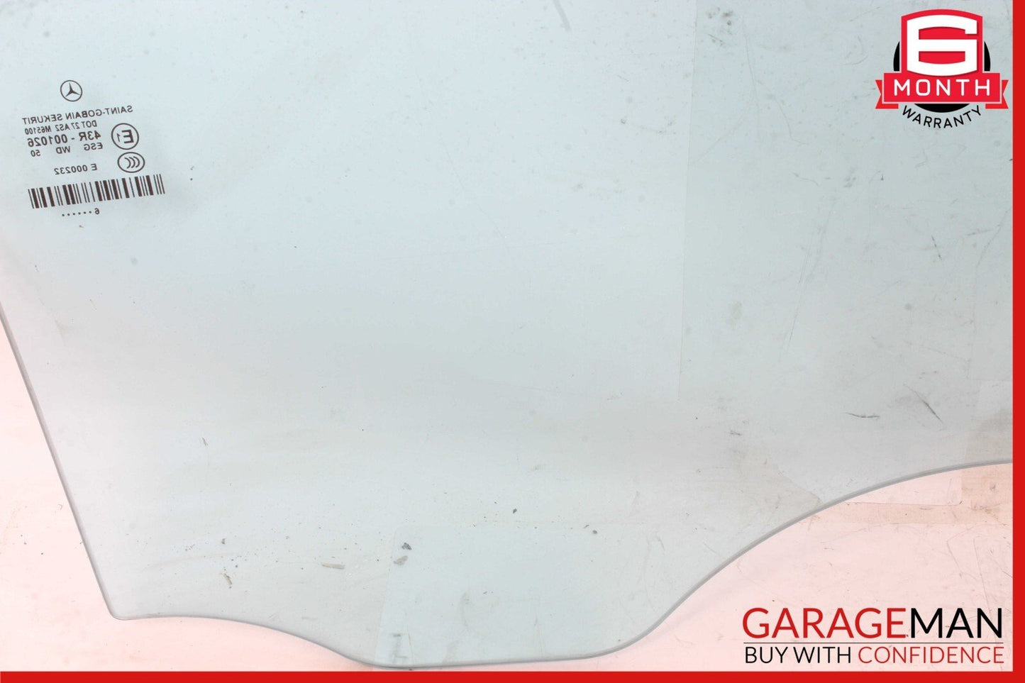 06-11 Mercedes W219 CLS550 CLS63 AMG Rear Left Side Door Window Glass Clear OEM