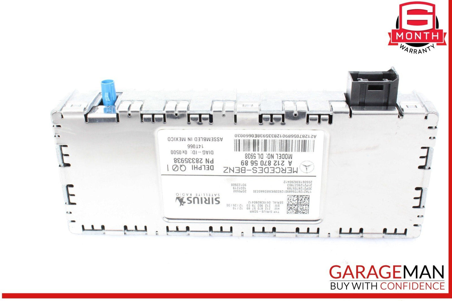 14-19 Mercedes W204 C250 CGI Sirius Satellite Radio Receiver 2128705689 OEM
