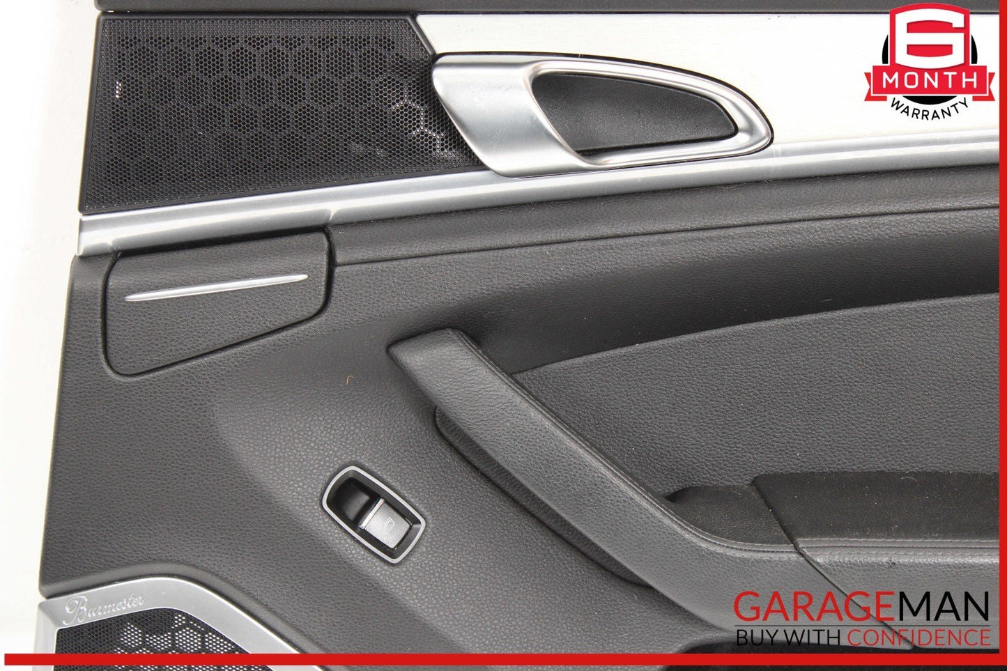 10-16 Porsche Panamera 970 GTS Rear Right Interior Door Panel Leather OEM
