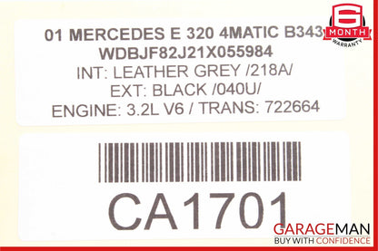 98-02 Mercedes W210 E320 E420 E55 AMG Rear Left Side Window Switch Trim Wood