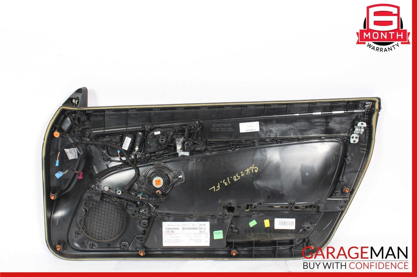 12-16 Mercedes R172 SLK200 SLK250 Front Left Interior Door Panel Assy Black