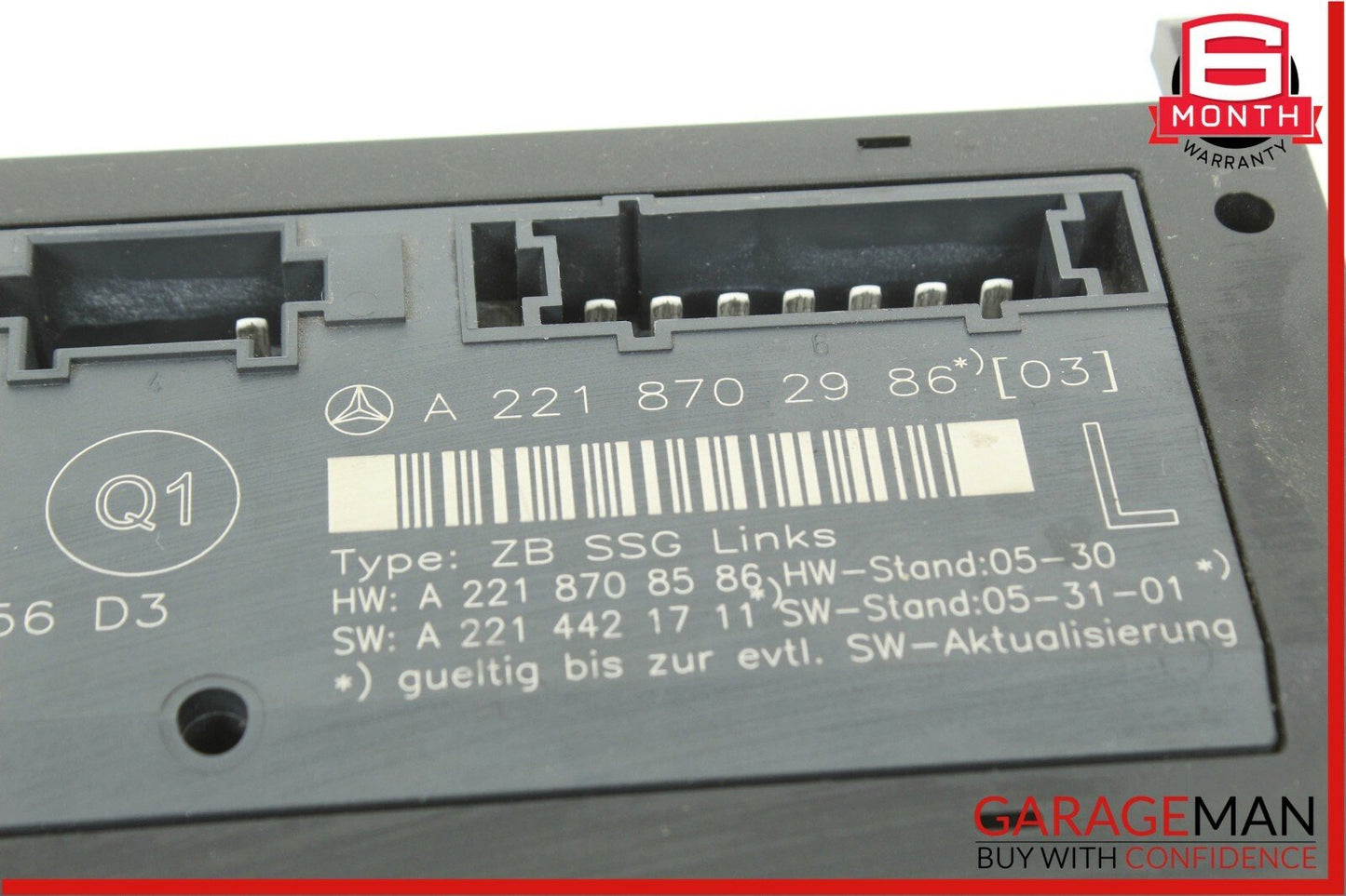 07-13 Mercedes W221 S600 S550 Front Left Driver Side Seat Control Module Unit